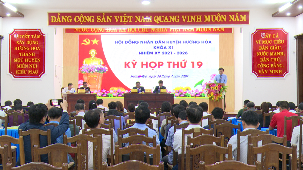 Kỳ họp thứ 19, HĐND huyện Hướng Hoá khoá XI nhiệm kỳ 2021 - 2026